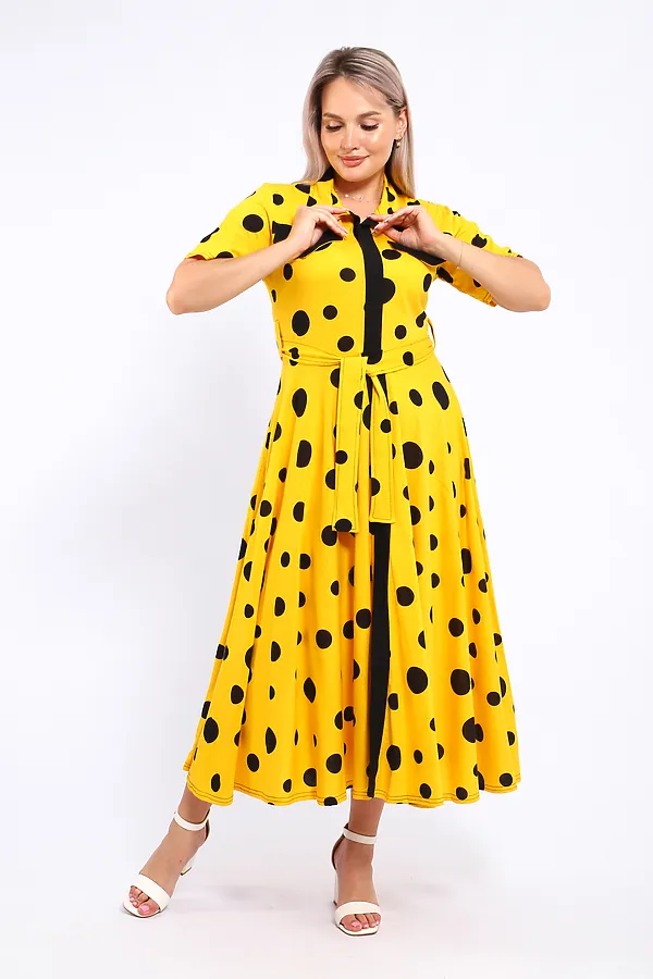 Платье 39059 НАТАЛИ, желтый - фото 2