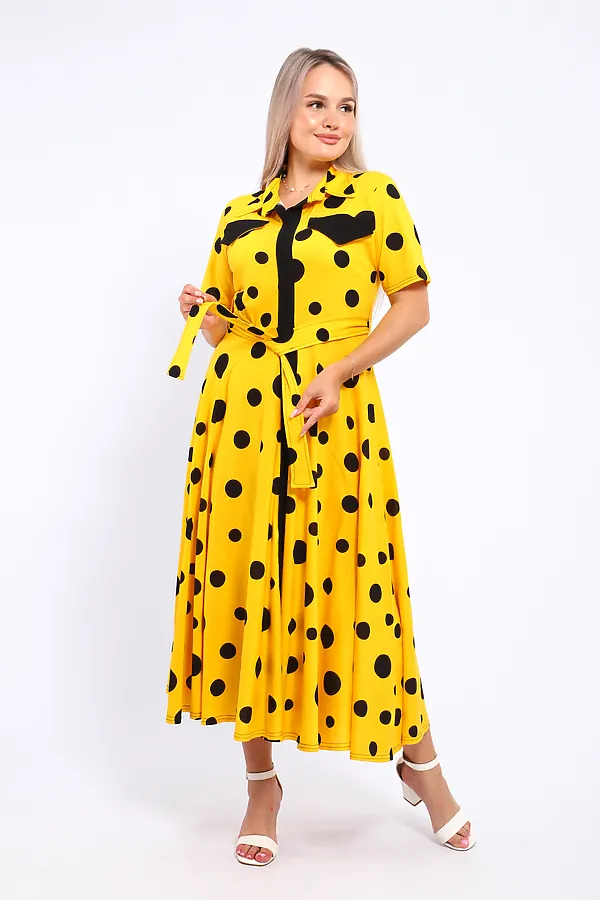 Платье 39059 НАТАЛИ, желтый - фото 2