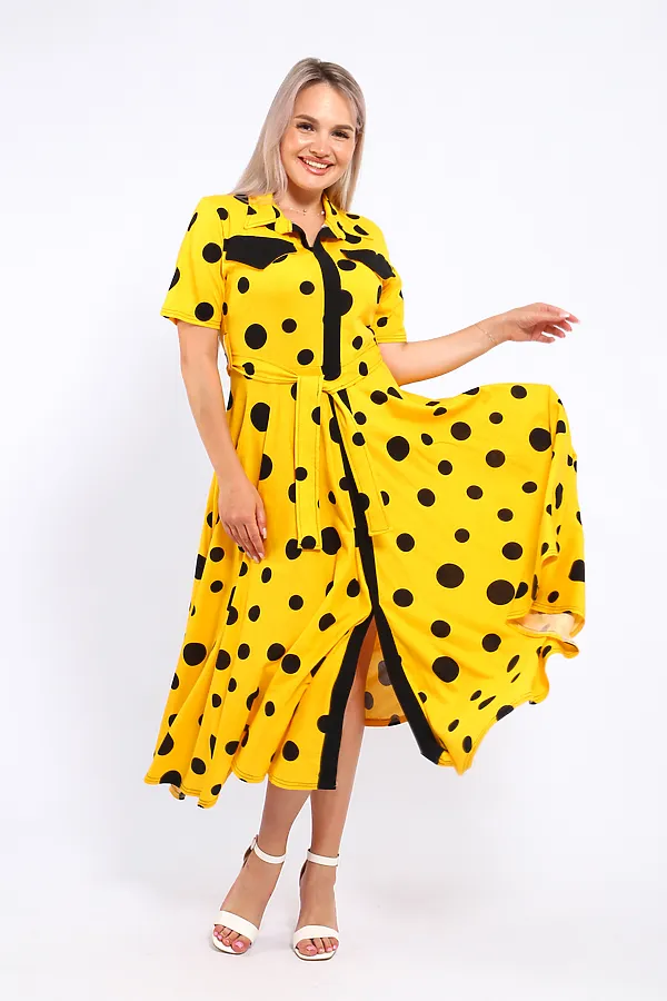 Платье 39059 НАТАЛИ, желтый - фото 2