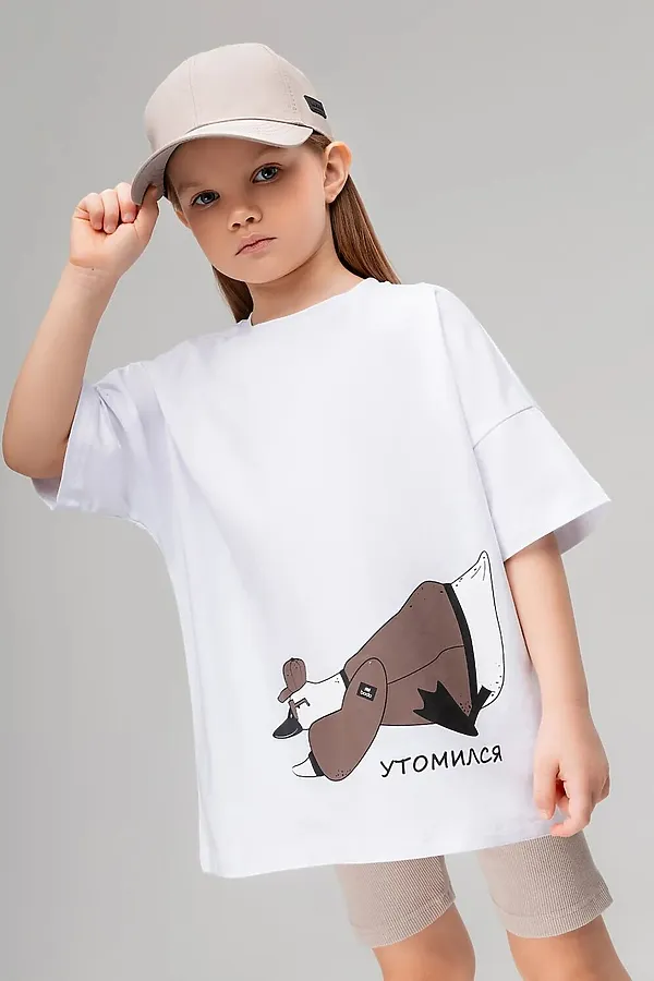 Футболка BODO-S, белый (коричневый) - фото 2