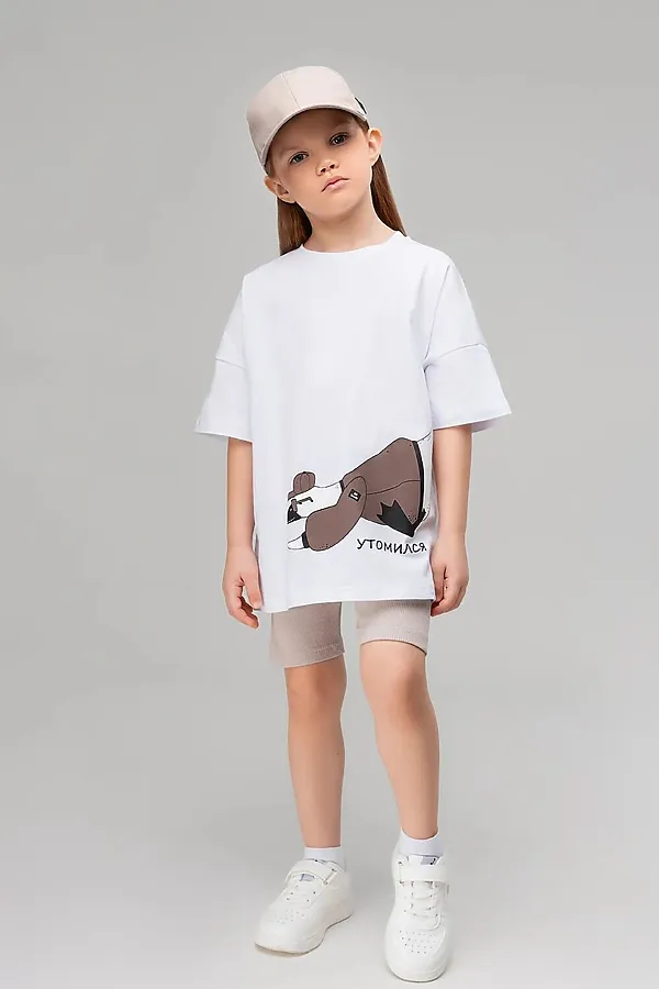 Футболка BODO-S, белый (коричневый) - фото 2