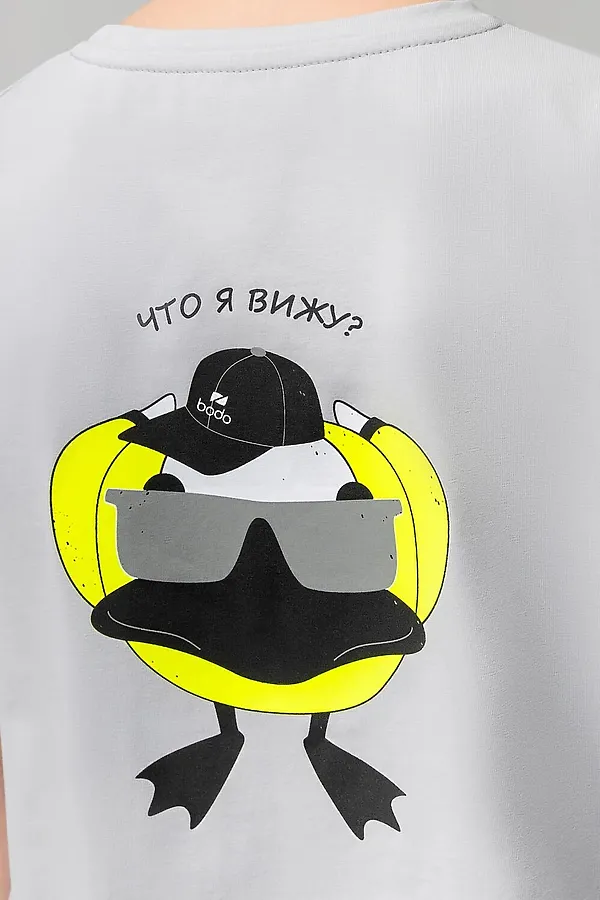 Футболка BODO-S, серый (салатовый) - фото 2