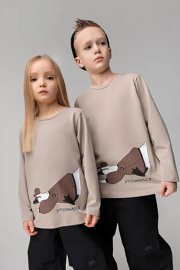 Лонгслив BODO-S, бежевый - фото 2