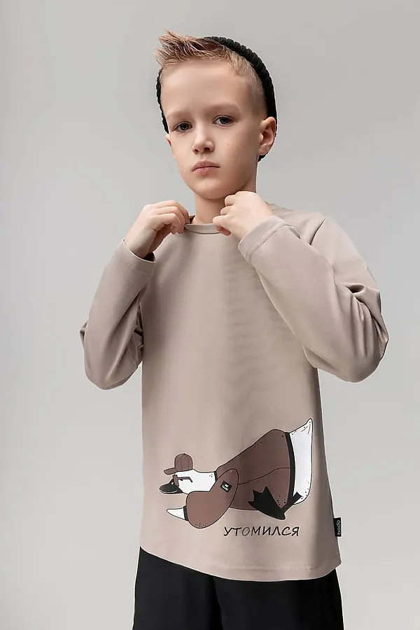 Лонгслив BODO-S, бежевый - фото 2