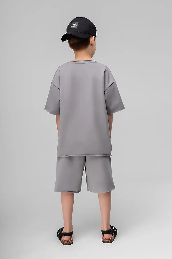 Костюм (Футболка+Шорты) BODO-S, серый - фото 2