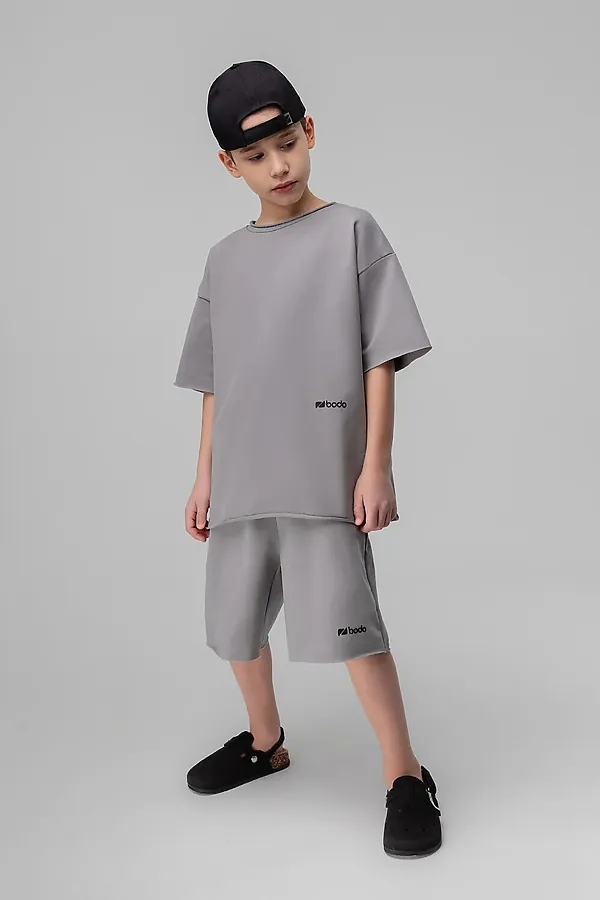 Костюм (Футболка+Шорты) BODO-S, серый - фото 2