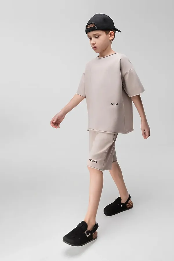 Костюм (Футболка+Шорты) BODO-S, светло-бежевый - фото 2