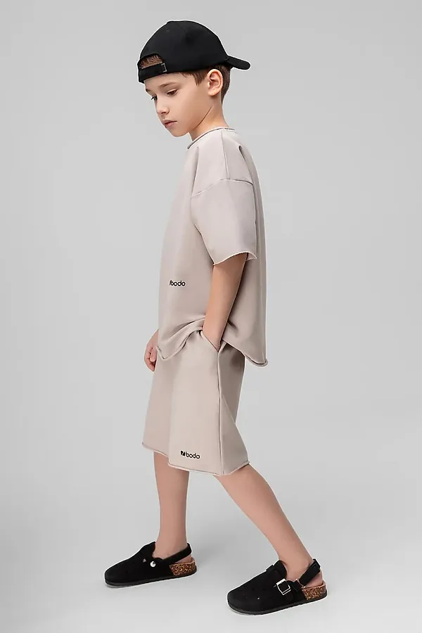 Костюм (Футболка+Шорты) BODO-S, светло-бежевый - фото 2