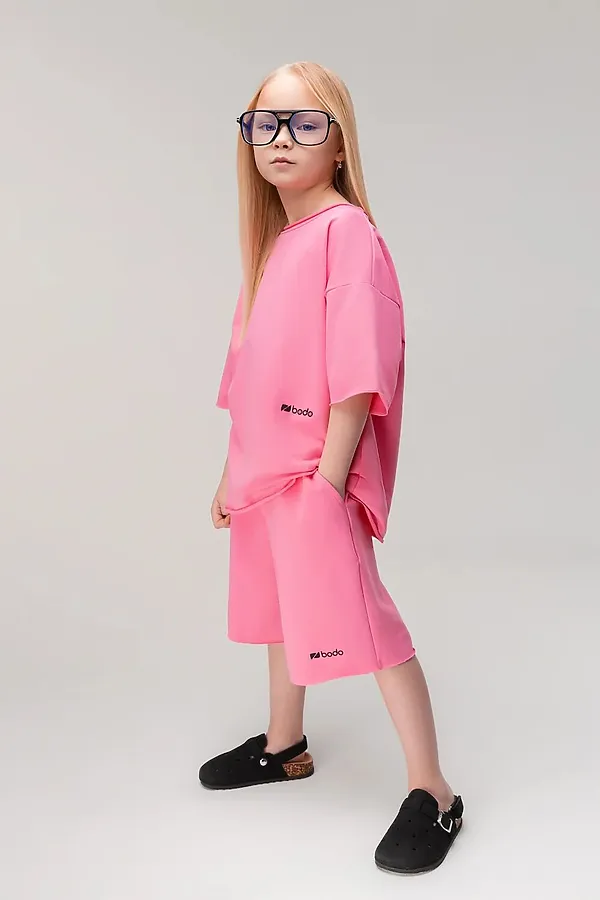 Костюм (Футболка+Шорты) BODO-S, розовый - фото 2