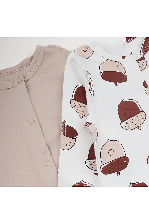 Комбинезон 2 шт YOULALA, бежевый - фото 2