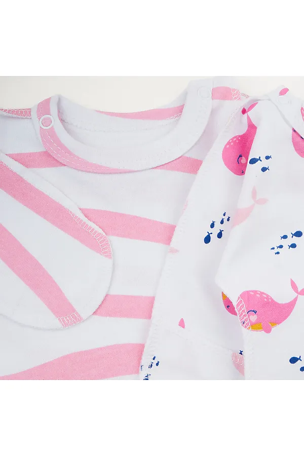 Распашонки 2 штуки. YOULALA, розовый - фото 2