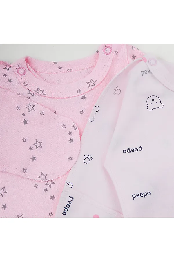 Распашонки 2 штуки. YOULALA, розовый - фото 2