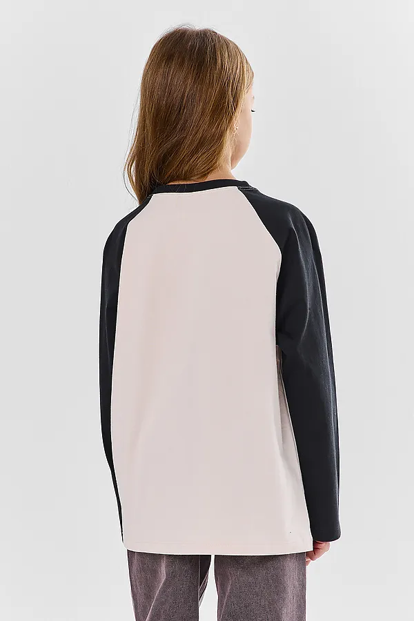 Джемпер для девочек MARK FORMELLE, льняной +печать - фото 2