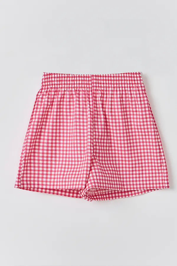 Шорты для девочек домашние MARK FORMELLE, розовая клетка1 - фото 2