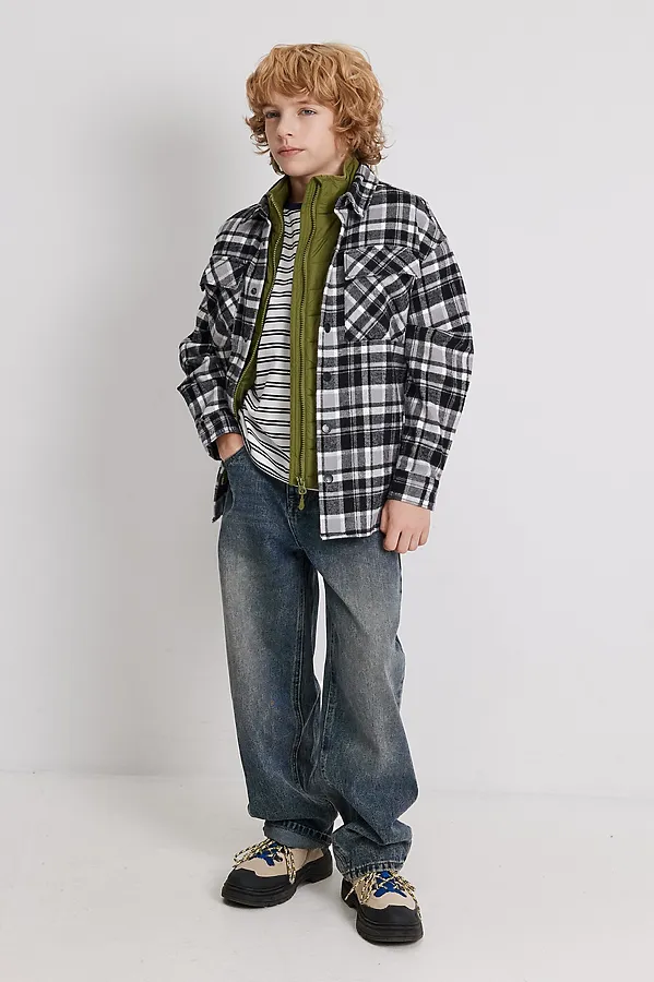 Куртка ACOOLA, черно-белая клетка - фото 2