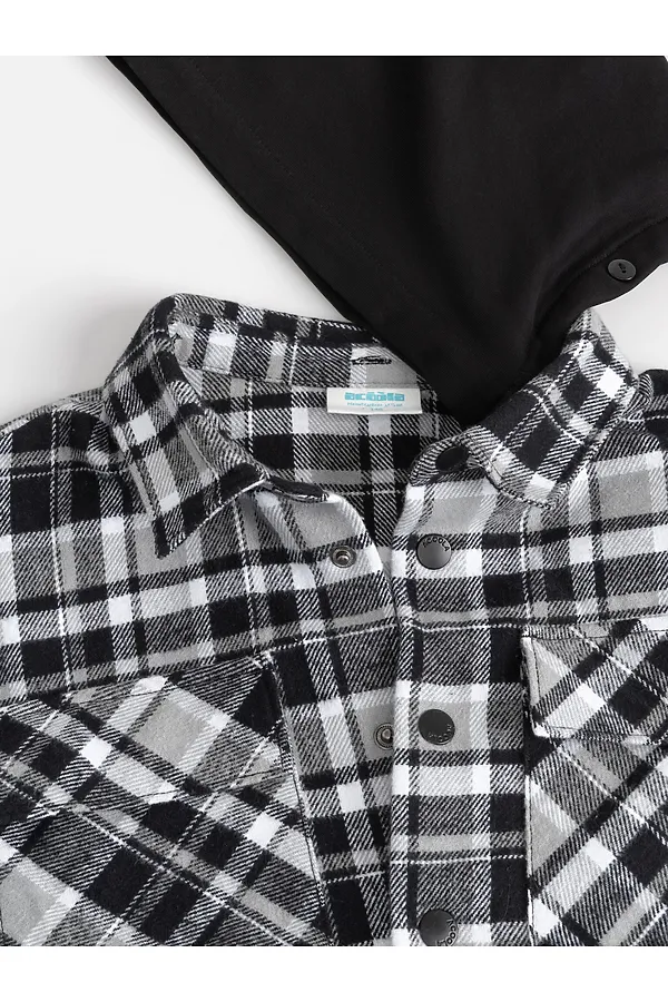 Куртка ACOOLA, черно-белая клетка - фото 2