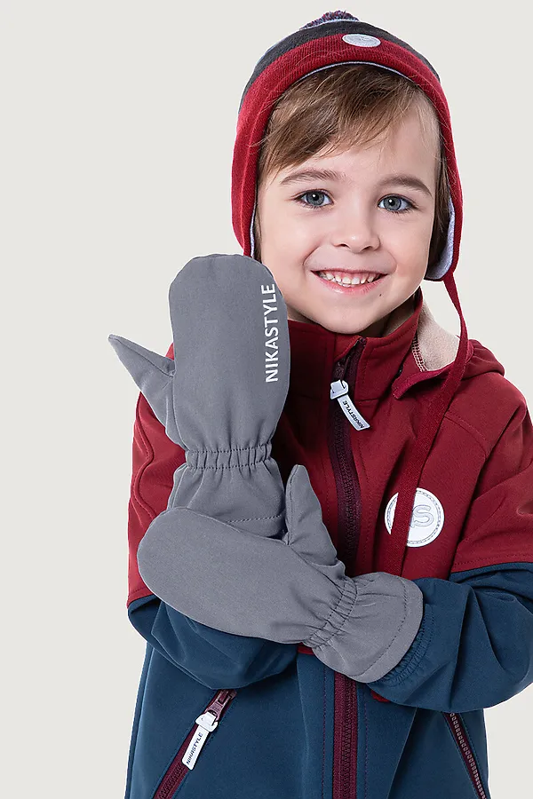 Варежки NIKASTYLE, серый - фото 2