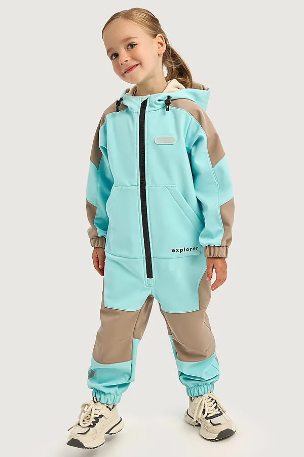 Комбинезон NIKASTYLE, небесный/кофе - фото 2