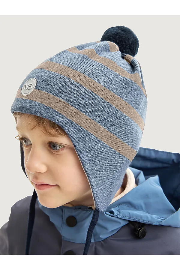 Шапка NIKASTYLE, деним/беж - фото 2