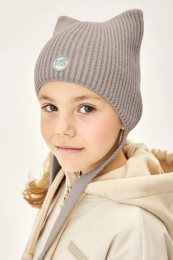 Шапка NIKASTYLE, какао - фото 2