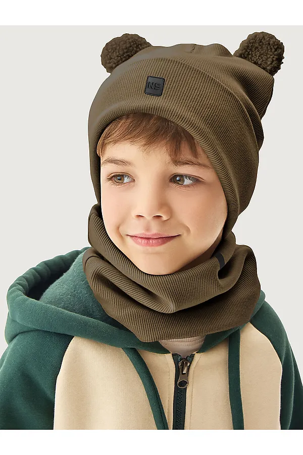 Комплект шапка и снуд NIKASTYLE, шоколад - фото 2