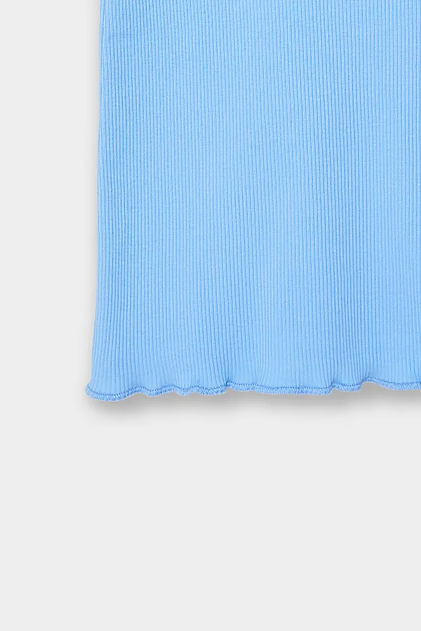 Комплект для девочек (джемпер, брюки) MARK FORMELLE, небо +голубая клетка с цветами - фото 2