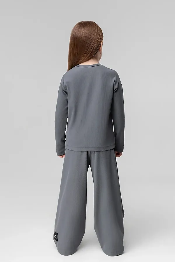Костюм (Лонгслив+Брюки) BODO, темно-серый - фото 2