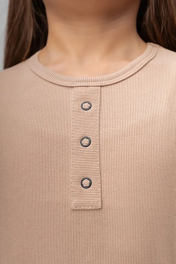 Костюм (Лонгслив+Брюки) BODO, бежевый - фото 2