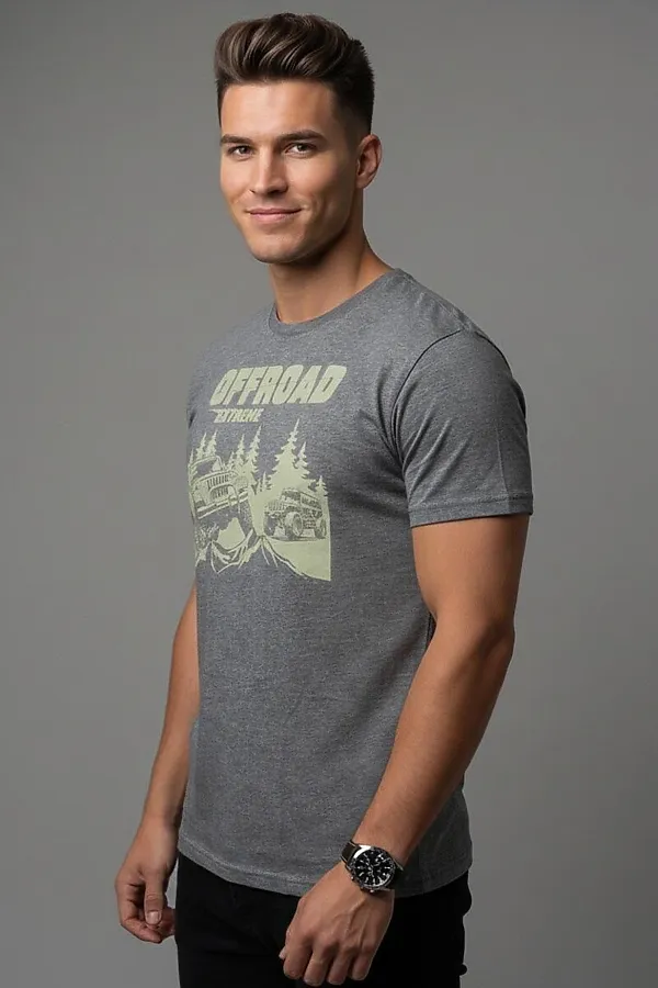 Футболка F5, темно-серый меланж - фото 2