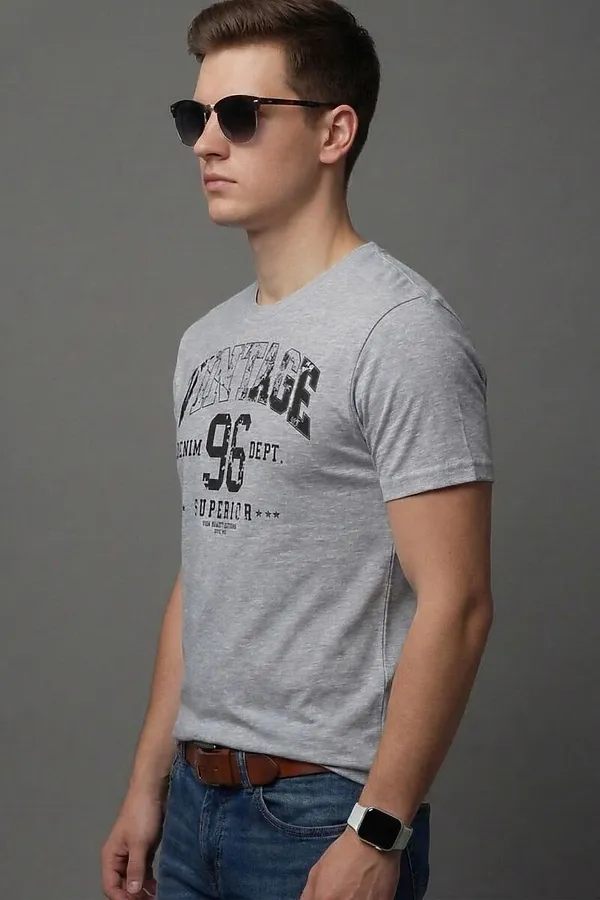 Футболка F5, серый меланж - фото 2