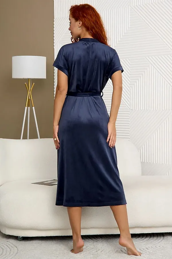 Халат Кортни НАТАЛИ, темно-синий - фото 2