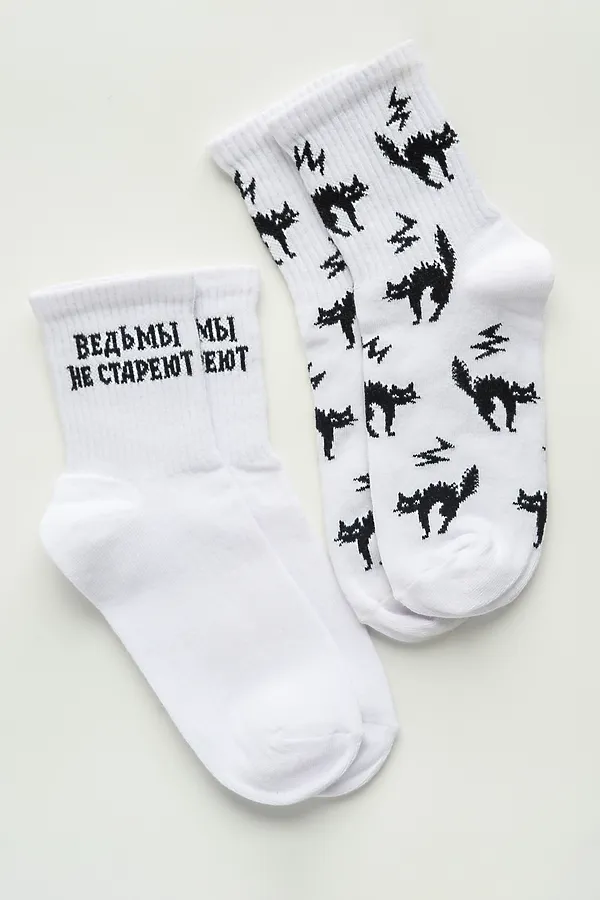 Носки стандарт Мистика (набор 2 пары) НАТАЛИ, белый - фото 2