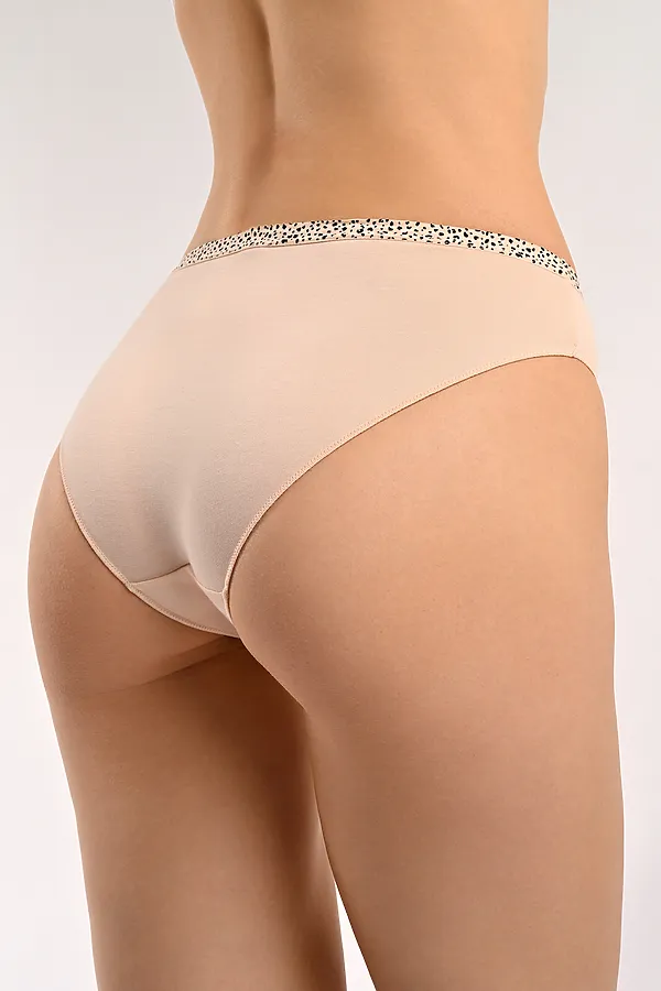 Женские трусы слипы INDEFINI, бежевый - фото 2