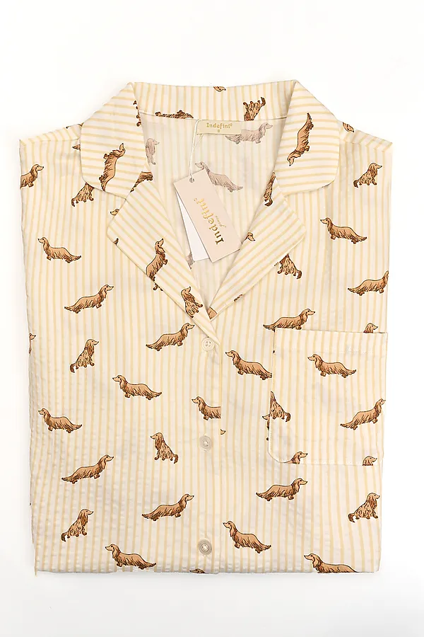 Женская пижама INDEFINI, молочный - фото 2