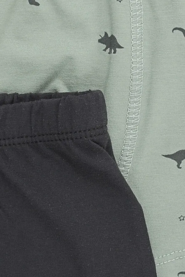 Трусы, 2 шт. CROCKID, темный графит,нефритовый,динозавры - фото 2