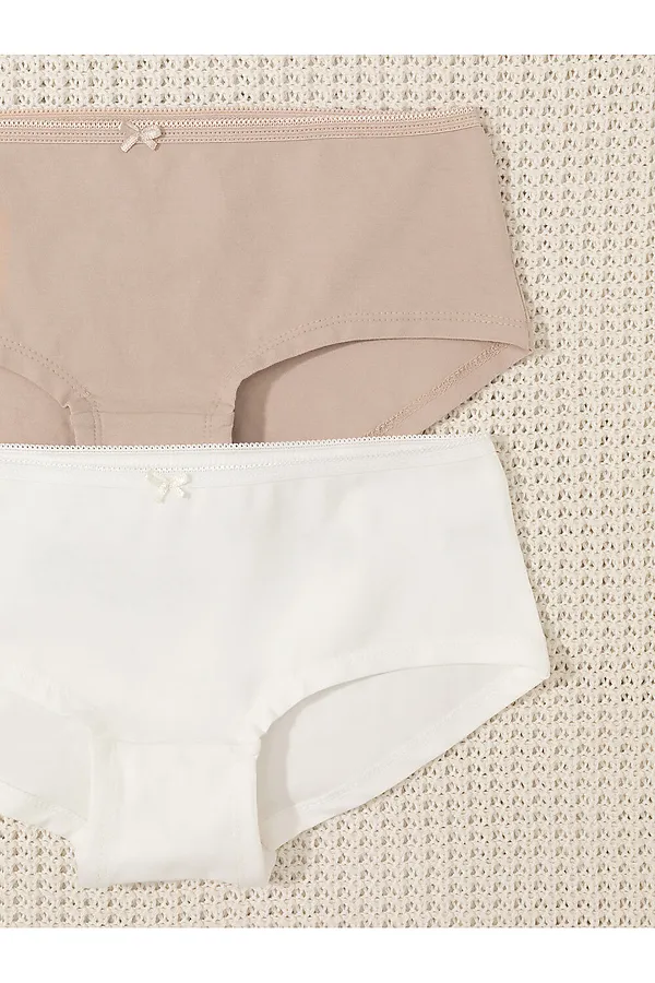 Трусы 2шт. CROCKID, нюдовый, белый - фото 2