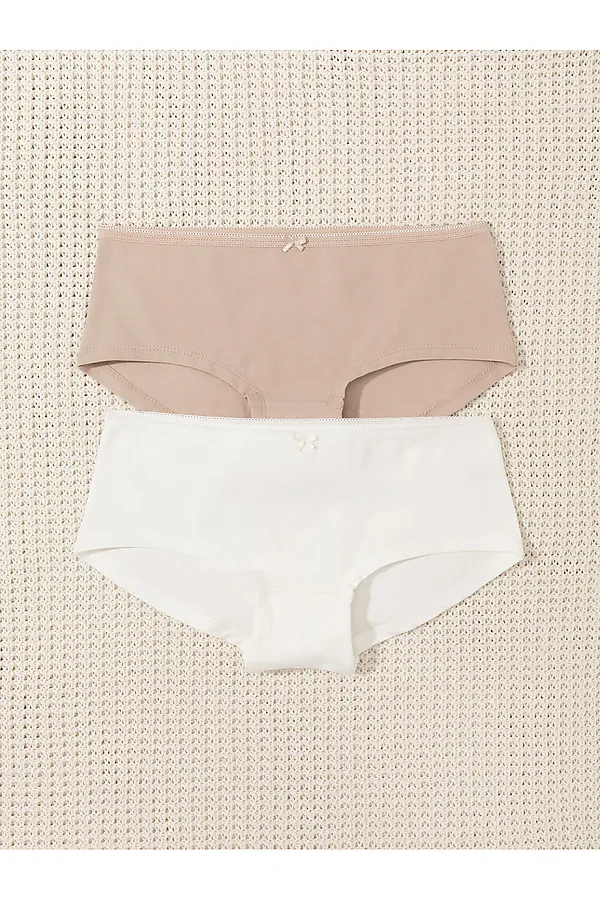 Трусы 2шт. CROCKID, нюдовый, белый - фото 2