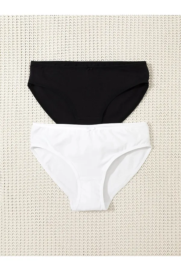 Трусы 2 шт. CROCKID, белый, черный - фото 2