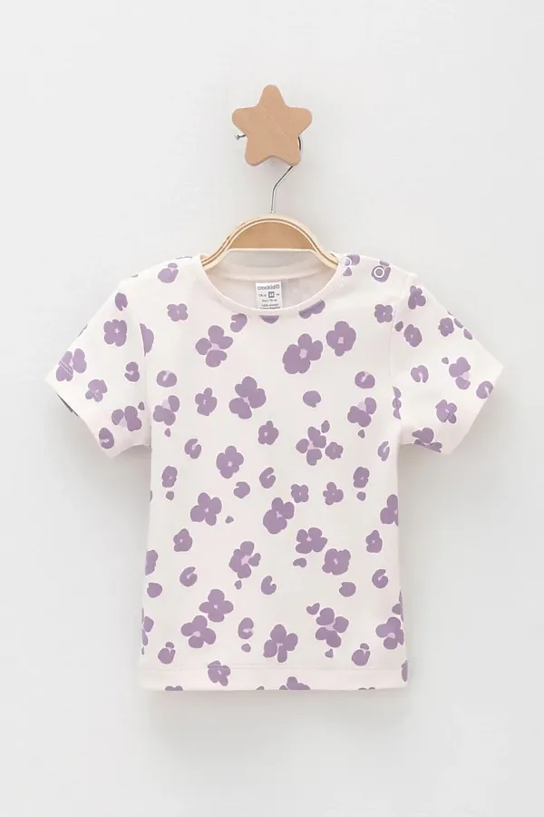 Футболки, 2 шт. CROCKID, молочный, фиолетовый - фото 2