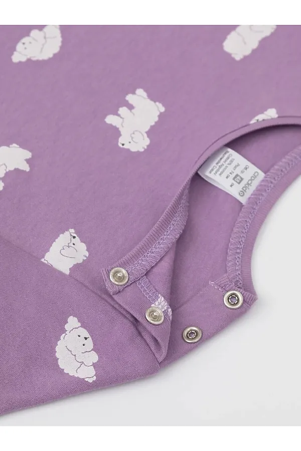 Футболки, 2 шт. CROCKID, молочный, фиолетовый - фото 2