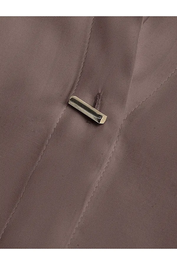 Блузка с широкими манжетами из вискозы с лиоцеллом VILATTE, кофейный - фото 2