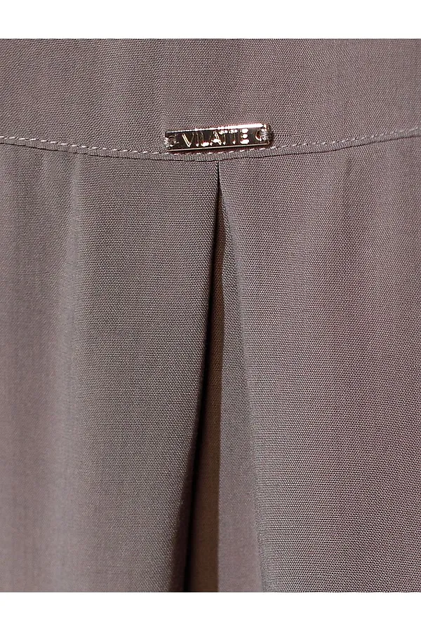 Блузка с коротким рукавом из вискозы с лиоцеллом VILATTE, кофейный - фото 2