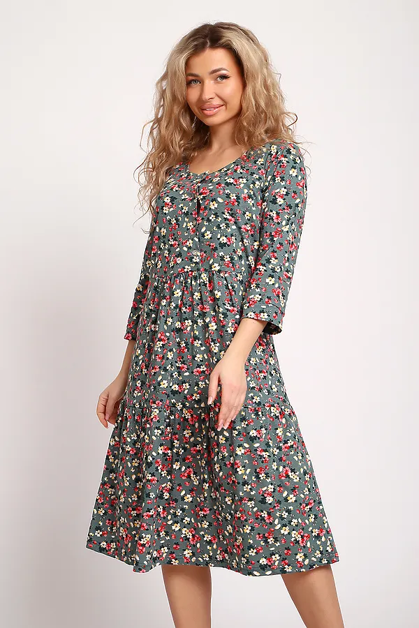 Платье 51208 НАТАЛИ, зеленый - фото 2