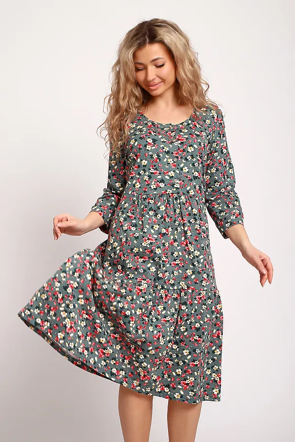 Платье 51208 НАТАЛИ, зеленый - фото 2