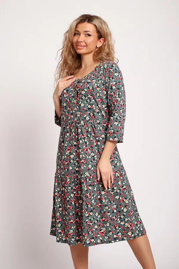 Платье 51208 НАТАЛИ, зеленый - фото 2