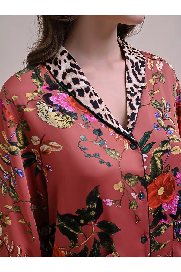 Женская пижама  INDEFINI, терракотовый - фото 2