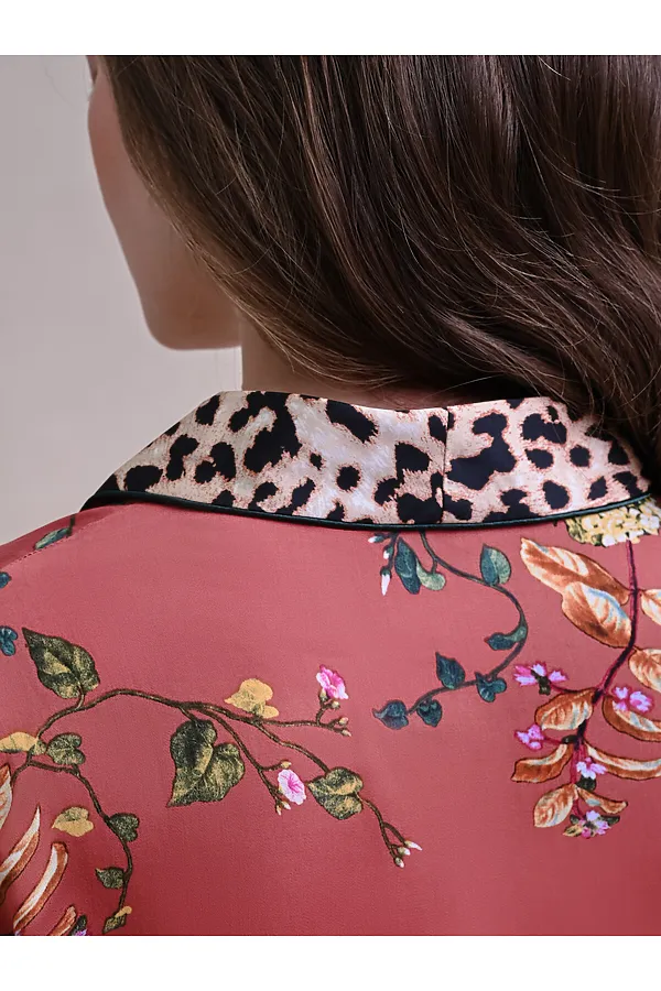 Женская пижама  INDEFINI, терракотовый - фото 2