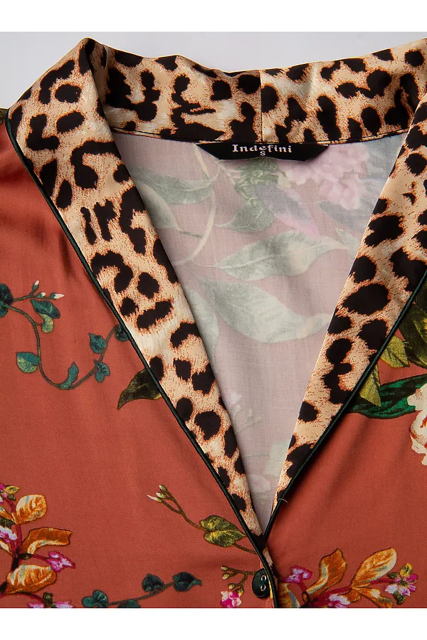 Женская пижама  INDEFINI, терракотовый - фото 2