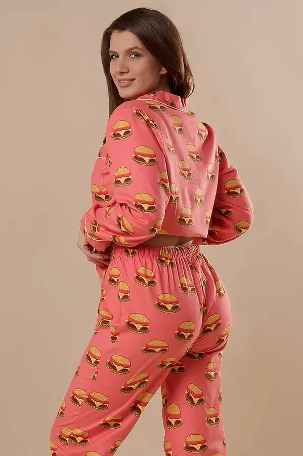 Женская пижама INDEFINI, розовый - фото 2