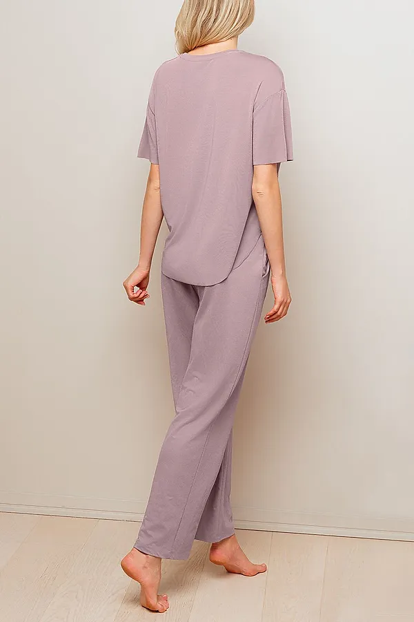 Женская пижама INDEFINI, лиловый - фото 2